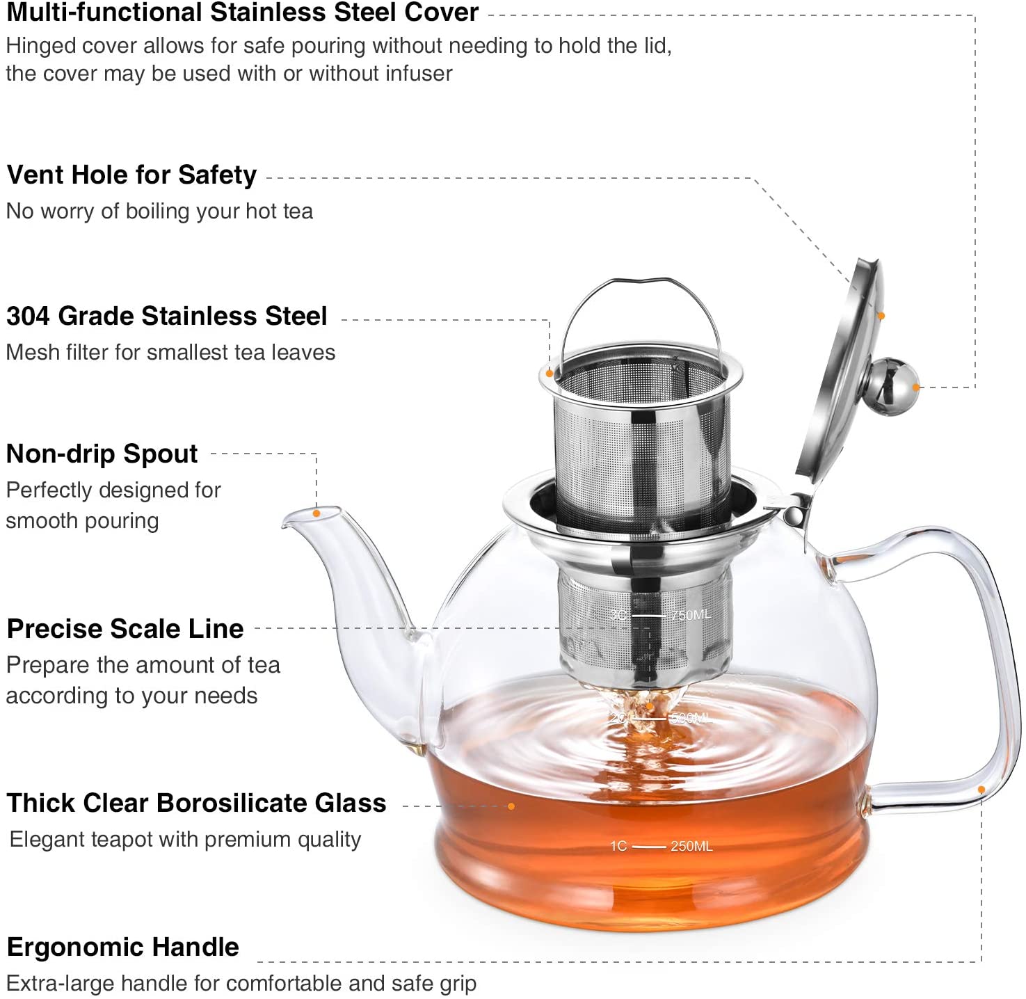 Goose hunt teapot with informational sheet