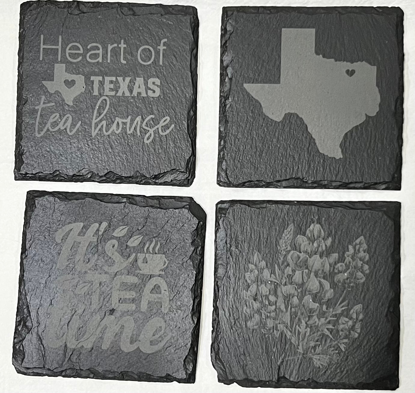 Slate Coasters - “It’s Tea Time”