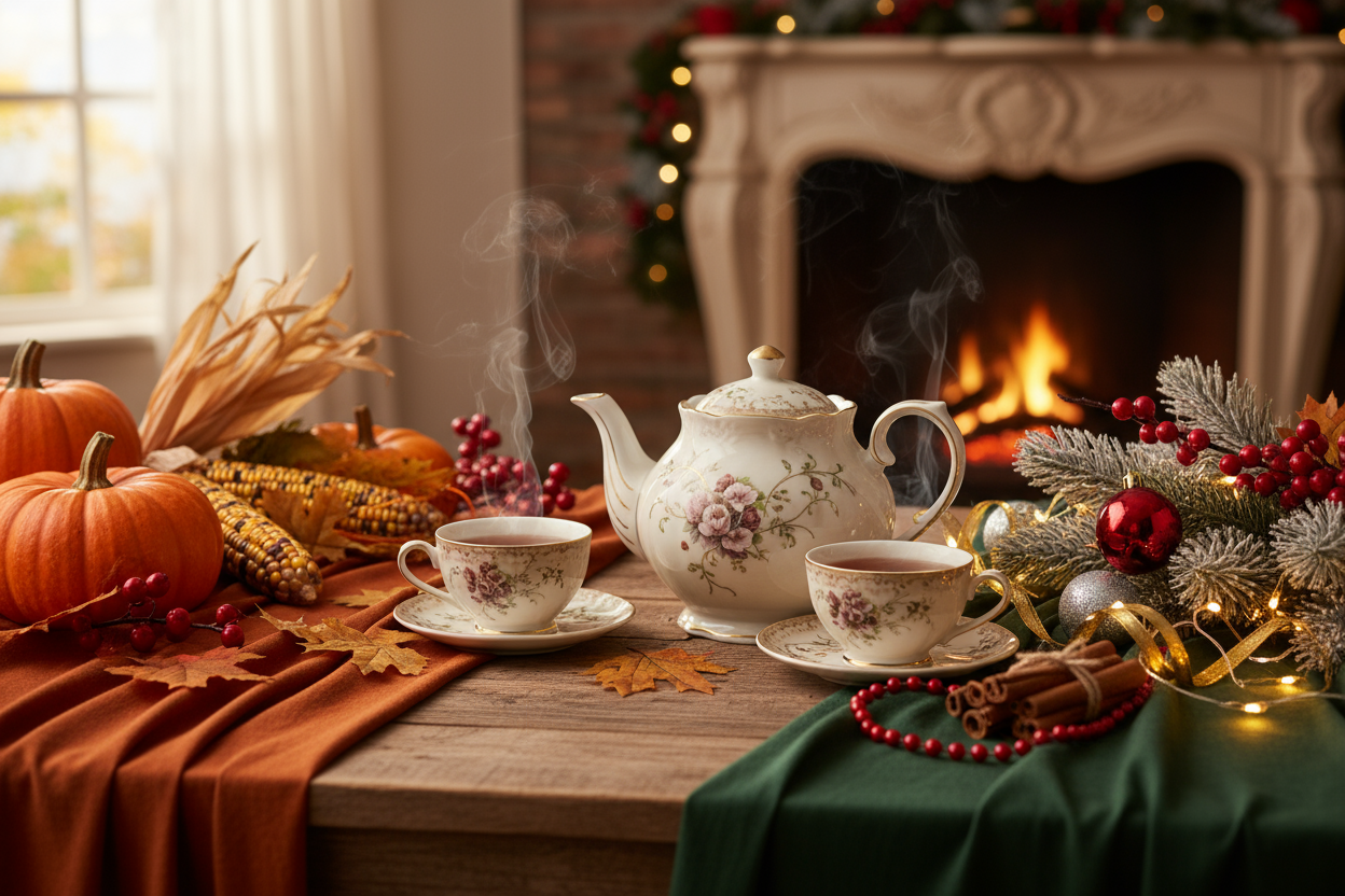 tea and thanksgiving, christmas